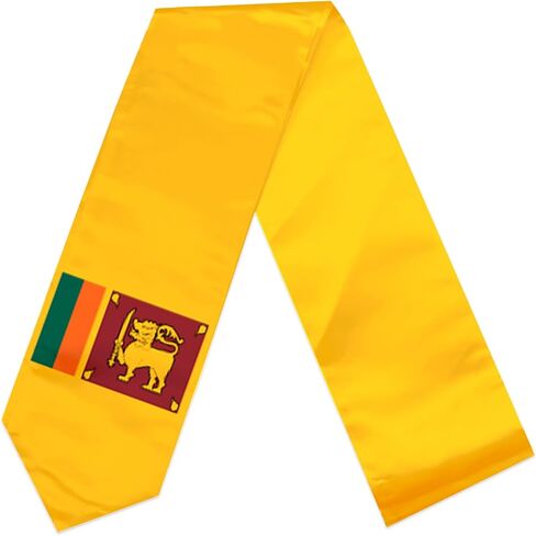 Flag Graduation Stole Sash, Flag Graduation Shawl Sash Stole Wraps Scarf For International Study Pride Women Men (Sri Lanka) in Saudi Arabia