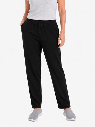 RR & ED ESSENTIALS Womens Casual Knit Pull on Pants with Pockets Elastic Waist Pant Sport Knit High Rise Soft Cotton in Saudi Arabia