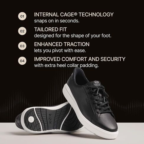 Kizik Vegas 2 Slip On Shoes for Men: All-Day Comfort for Walking or Casual Wear, Slip in with Hands Free Convenience, Stand Out in Full Grain Leather in Kuwait