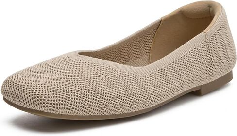 SelRoys Women’s Ballet Flats Round Toe Knit Slip On Lightweight Comfortable & Dressy for Work Office Flat Shoes in Saudi Arabia