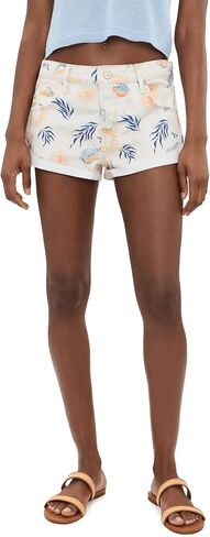 Free People Cali Cuffed Printed Shorts in Kuwait