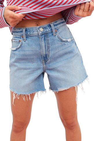 DAZE Women's Crossroads Loose Denim Shorts in Saudi Arabia