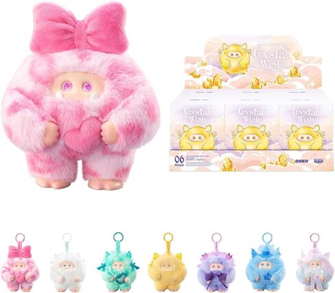 Giggle Monster Crystal Wish Series صندوق أعمى من القطيفة بتصميم عشوائي شخصيات مجسمة ألعاب قابلة للجمع ديكورات المنزل هدايا عيد الميلاد (مفرد) in Kuwait