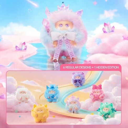 Giggle Monster Crystal Wish Series صندوق أعمى من القطيفة بتصميم عشوائي شخصيات مجسمة ألعاب قابلة للجمع ديكورات المنزل هدايا عيد الميلاد (مفرد) in Kuwait