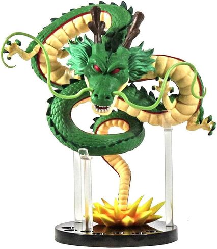 Resin Shenron Figure Shenlong Statue Set 3.5cm Crystal Balls + Shelf with Gift Box for Business Halloween Christmas Holiday in Saudi Arabia