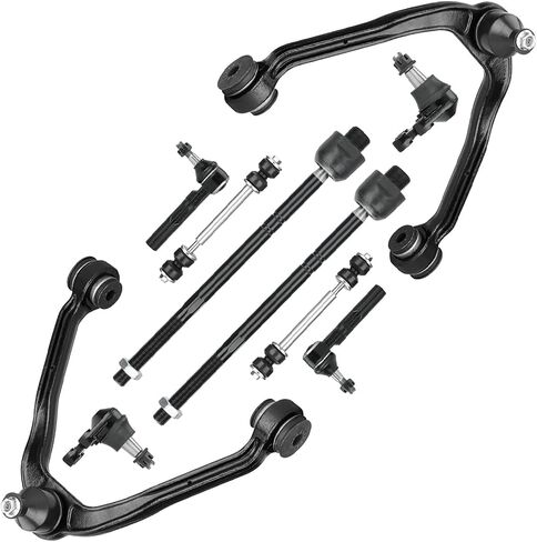 Front Upper Control Arm with Ball Joints Suspension Kit Fit for 1999 2000 2001 2002 2003 2004 2005 2006 Chevrolet Silverado GMC Sierra 1500 RWD Tie Rod Ends Sway Bar Stabilizer Links K80942-10pcs in Saudi Arabia