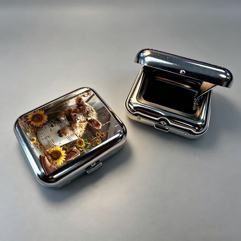 Portable Stainless Steel Ashtray with Lid,Crazy Plant Lady Mini Pocket Ashtray, Windproof & Odor-Proof, Smokeless Travel Ashtray for Outdoor, Car, Camping, Office in Kuwait