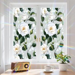 Window Privacy Film Frosted Glass Window Sticker Window Film Static Glass Cling Tint Non-Adhesive for Home Door Decorative Frosting Cover 17.5 X 78.7 inch in Saudi Arabia