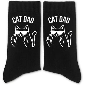 Funny Dog Cat Dad Papa Socks, Crew Socks for Men, Fathers Days Gifts Birthday Gifts for Men in Kuwait