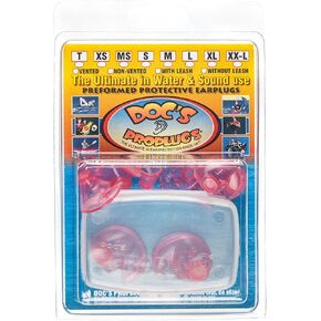 Doc’s Proplugs Combo Pack – Youth (Ages 6–17) – Non-Vented – Pink – Includes Case | 4 Sizes in One Pack | Reusable Earplugs for Surfing, Swimming & More | Blocks Water & Noise | Made in USA in Kuwait