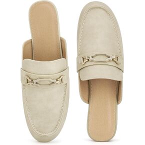Mules for Women Flats Shoes: Comfortable Dressy Round Toe Backless Slides Slip On Loafers for Business Work Office Casual in Saudi Arabia