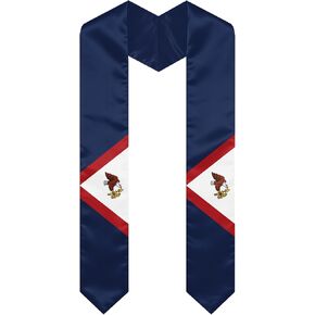 Samoa Graduation Sash Stole International Study Abroad Unisex Samoa Flag Graduation Scarf in Kuwait