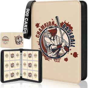 Football Card Binder, Trading Sports Card Binder Holder 900 Pockets with 50 Removable Pages, 9 Pocket Collector Album Storage Double Sided,Premium Folder Book Case Gift for Boys And Girl in Saudi Arabia