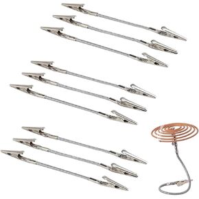 Portable Mosquito Coil Holder Clip Flexible Height Adjustable Metal Incense Stick Stand Holder, Christmas Cards Display Stand Clip for Indoor Outdoor Use Pool Side Patio Deck Camping (10, 7 inch) in Saudi Arabia