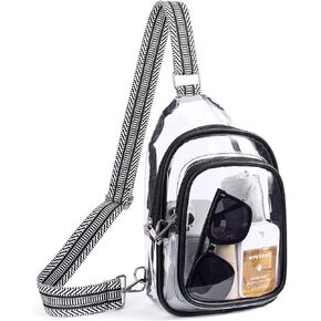 Frevaou Clear Bag for Stadium Events, Stadium & Concert Approved Clear Sling Crossbody Purse for Women & Men in Kuwait