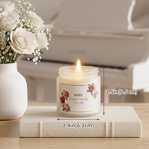Scented Candles for Women, 3.5oz Floral Soy Candles for Home Scented, 6 Pack Relaxing Candles for Women Stress Relief, Aromatherapy Candles Gifts for Woman Birthday Anniversary Bath Yoga in Saudi Arabia