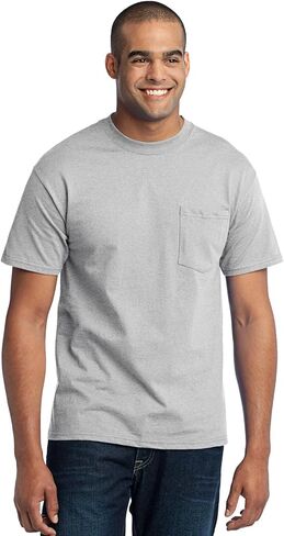 Joe's USA Men's Pocket T-Shirt – 5.5 oz 50/50 Cotton-Poly Tee – Work & Casual Shirt – Regular, Big & Tall S-6XL LT-4XLT in Kuwait