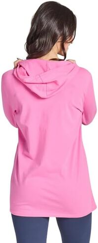 Life is Good. Women's Floral Butterfly Tie Dye Long Sleeve Crusher-LITE Hooded Tee, Watermelon Pink in Kuwait