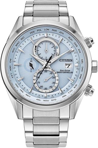 CITIZEN Sport Luxury Blue Dial Stainless Steel Bracelet Watch 43mm - AT8260-51M in Kuwait