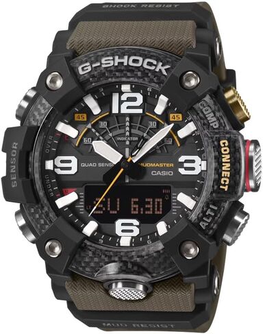 G-Shock GGB100X-1A3 Master of G Mudmaster Quad Sensor Heavy Duty Carbon Green in Kuwait