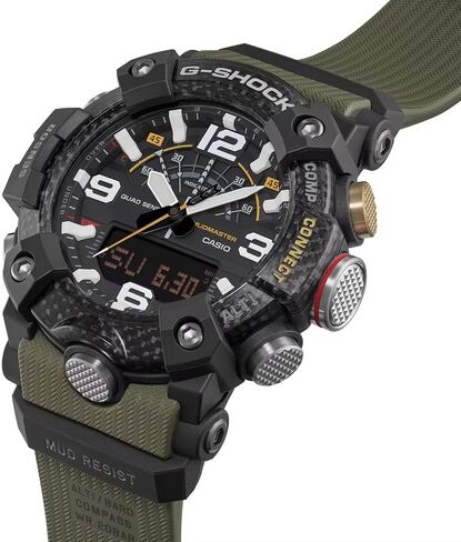 G-Shock GGB100X-1A3 Master of G Mudmaster Quad Sensor Heavy Duty Carbon Green in Kuwait