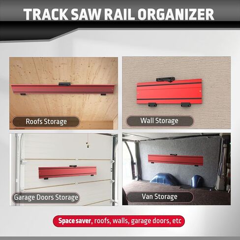 Track Rack for Guide Rail, Adjustable Guide Rail Holders, Upgrade Track Saw Guide Rail Mount, Track Saw Guide Organizers 2 Packs in Saudi Arabia