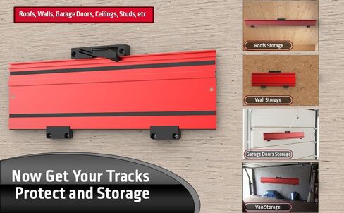 Track Rack for Guide Rail, Adjustable Guide Rail Holders, Upgrade Track Saw Guide Rail Mount, Track Saw Guide Organizers 2 Packs in Saudi Arabia