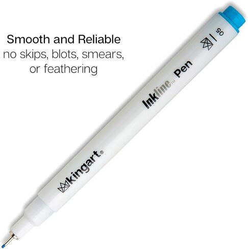 KINGART 435-8 PRO Inkline Color Micro Line & Precision Graphic Pens, 8 COLORS Size 05 (0.45 mm) Nibs, Archival Waterproof Japanese Ink for Art, Illustration, Lettering, Anime, Technical Drawing, Manga in Kuwait