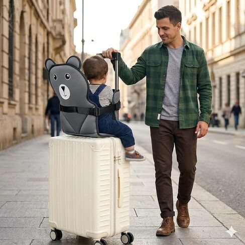 Travel Suitcase Resting Pad - Portable Luggage Accessory, Foldable Transit Cushion for Airport Layovers & Terminals, Max 33 lbs (Not for Car Use) in Saudi Arabia
