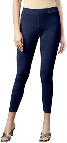 TRENDMALLS Women's Super Combed Cotton Elastane Stretch Cropped Leggings with Ultrasoft Waistband in Kuwait