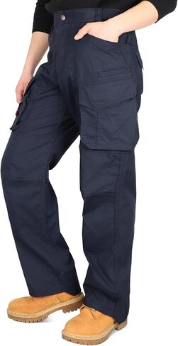BOCOMAL Men's Stretch Tactical FR Cargo Pants Relaxed Boot Cut Lightweight Ripstop Water & Flame Resistant Work Hiking Pant in Kuwait