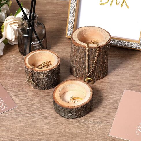 Set of 15 Rustic Wooden Tea Light Candle Holders | Natural Wood Votive Holders in 3 Sizes for Wedding, Party, and Home Table Decor in Saudi Arabia