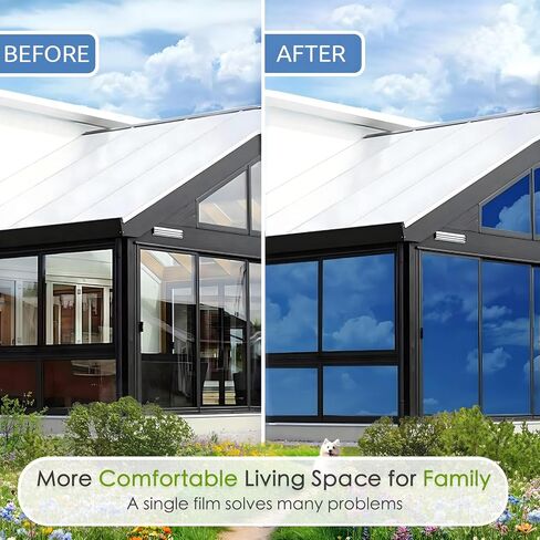 Window Privacy Film Tint One Way Glass Heat Blocking Sun Shade Anti UV Block Glare Reflective for Home in Saudi Arabia
