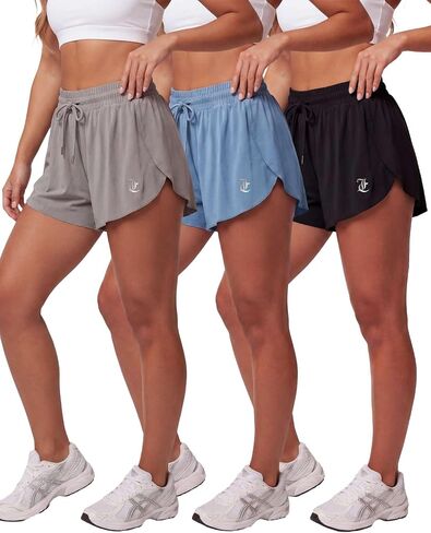Juicy Couture Women's Flowy Shorts Athletic Running Workout Gym Summer Casual Dry Fit Quick Dry Sport Exercise Shorts Ladies in Kuwait