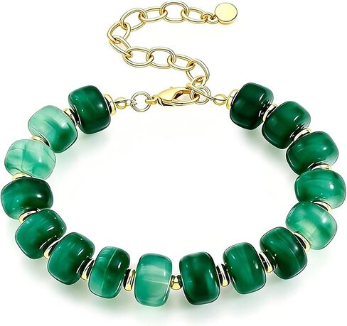 Chunky Beaded Bracelet for Women Dopamine Colorful Resin bangles Blue White Hot Pink Beaded Boho Bracelets Summer Rainbow Beach Vacation Jewelry Trendy Spring Summer Outfit Accessories in Kuwait