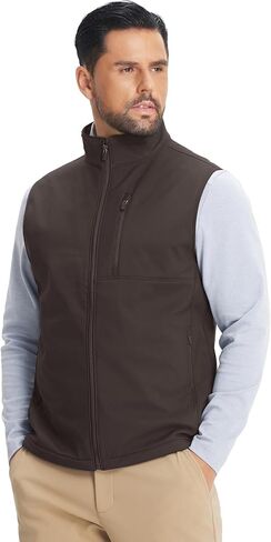 M MAELREG Mens Vests Outerwear Water-Repellent Lightweight Softshell Sports Sleeveless Jacket Golf Vests for Men in Kuwait
