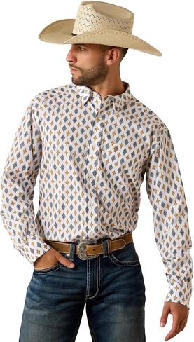 ARIAT Men's Printed 360 Airflow Classic Fit Shirt in Kuwait