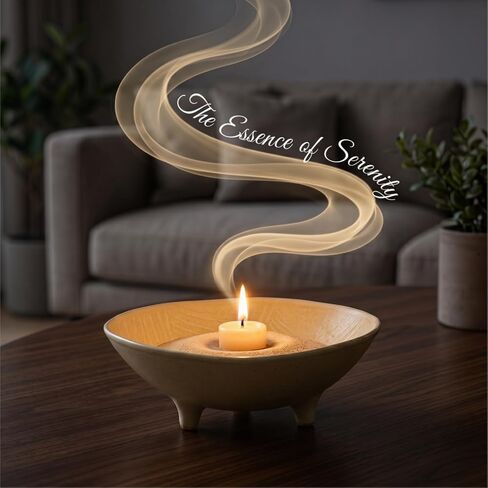 2 Pack 8 Inch Decorative Kety Bowl Fruit Dish for Entryway, Home | Ceramic Candle, Sand Holder, Modern, Vintage for Centerpieces in Kuwait