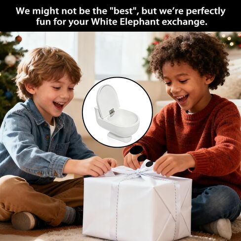 Toilet Shaped Candy Bowl Candy Dish For Office Desk Key Bowl For Entryway Table Plant Pots Indoor With Drainage Unique Home Decor (White) in Saudi Arabia