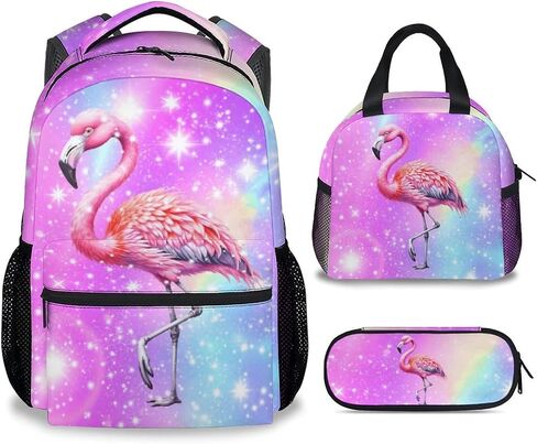 Girls Backpack with Lunch Box - 3PCS Axolotl Backpacks Matching Combo for Elementary - Animals Lightweight Bookbag and Pencil Case Bundle in Saudi Arabia