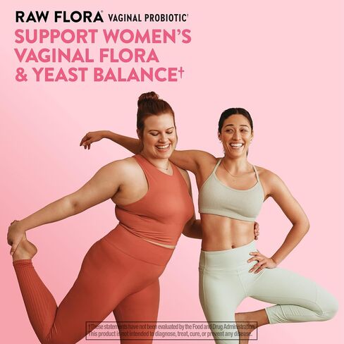 Raw Flora Vaginal Probiotics for Women | 90 Capsules | with Prebiotics | Vegan & Gluten Free Supplement in Saudi Arabia