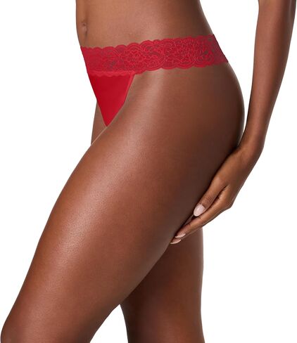 ملابس داخلية نسائية من Maidenform، 4 قطع، سراويل داخلية ناعمة للنساء، سراويل داخلية متوسطة الارتفاع، دانتيل من الألياف الدقيقة in Kuwait