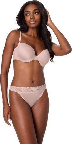 ملابس داخلية نسائية من Maidenform، 4 قطع، سراويل داخلية ناعمة للنساء، سراويل داخلية متوسطة الارتفاع، دانتيل من الألياف الدقيقة in Kuwait