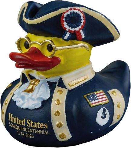 American Independence 250th Anniversary Duck, Patriotic Military Duck Figurine for Jeep Ducks, Resin 4th of July Duck Decor, Collectible Duck for Jeeps, Veteran Gift & American Celebration 1776–2026 in Kuwait