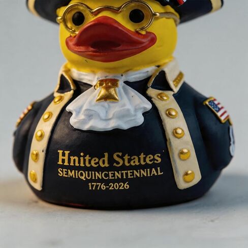American Independence 250th Anniversary Duck, Patriotic Military Duck Figurine for Jeep Ducks, Resin 4th of July Duck Decor, Collectible Duck for Jeeps, Veteran Gift & American Celebration 1776–2026 in Kuwait