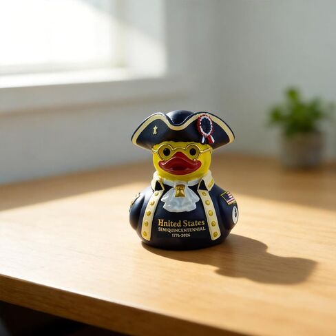 American Independence 250th Anniversary Duck, Patriotic Military Duck Figurine for Jeep Ducks, Resin 4th of July Duck Decor, Collectible Duck for Jeeps, Veteran Gift & American Celebration 1776–2026 in Kuwait