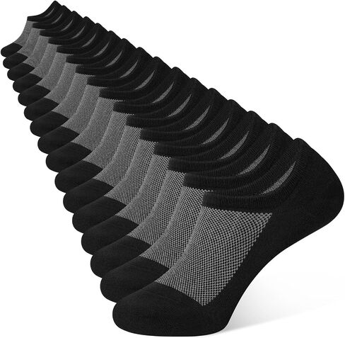 CLOSEMATE 6/8 Pairs Mens No Show Socks Cotton Ankle Socks with Non Slip Grips for Sneakers Low Cut Shoes in Saudi Arabia