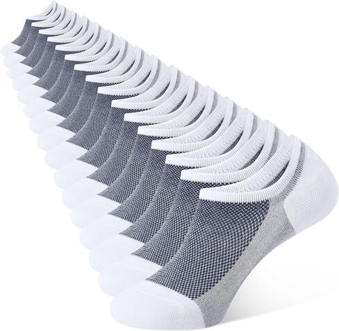 CLOSEMATE 6/8 Pairs Mens No Show Socks Cotton Ankle Socks with Non Slip Grips for Sneakers Low Cut Shoes in Saudi Arabia