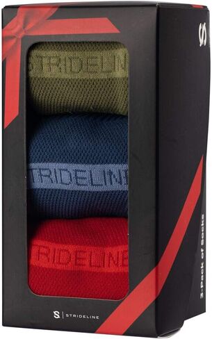 Strideline Premium Athletic Crew Socks Gift Box, 3-Pack Set in Saudi Arabia