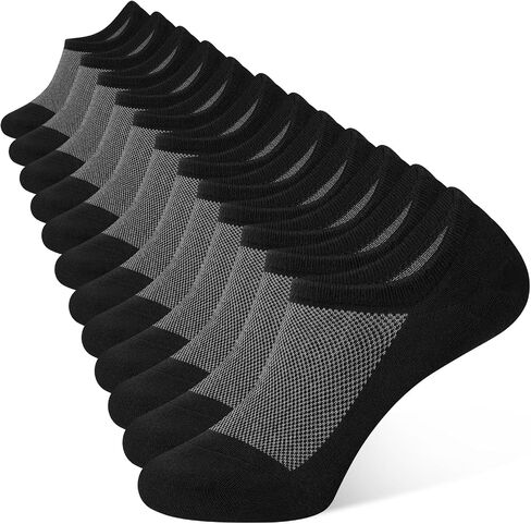 CLOSEMATE 6/8 Pairs Mens No Show Socks Cotton Ankle Socks with Non Slip Grips for Sneakers Low Cut Shoes in Saudi Arabia